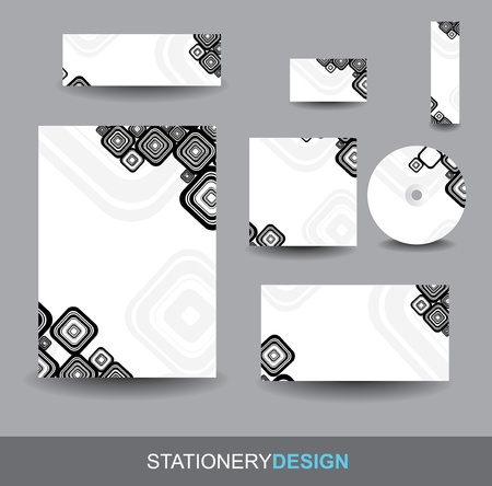 Stationery design setのイラスト素材