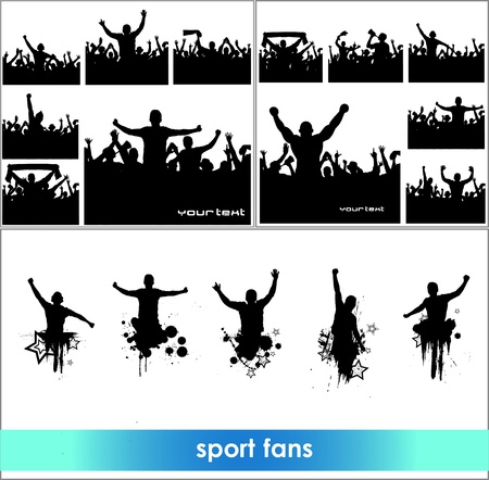 Advertising banners for sports championships and concertsのイラスト素材