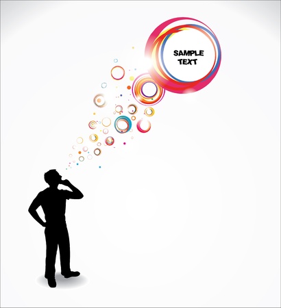 Thinking manのイラスト素材