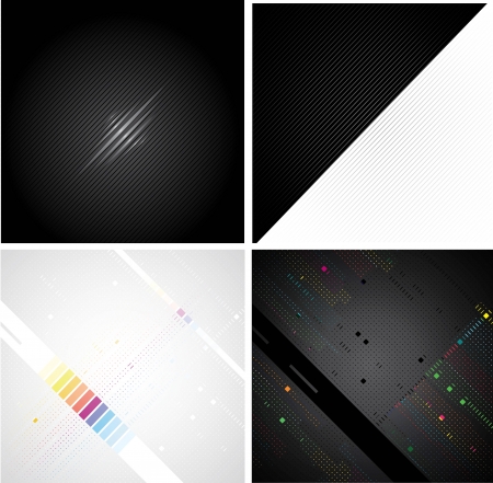 Set Abstract Backgroundsのイラスト素材