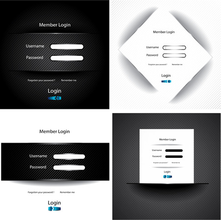 Set web sitesのイラスト素材
