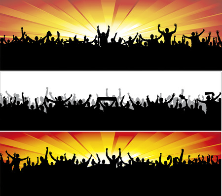 Advertising banners for sports championships and concerts. Advertising banners for sports championships and concerts.