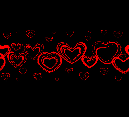 Seamless background for the Valentine\'s dayのイラスト素材
