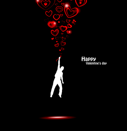 Banner for the day Valentineのイラスト素材