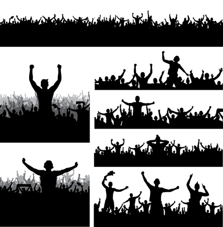 Set banners for sporting events and concertsのイラスト素材