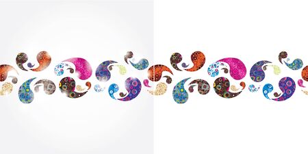 Seamless festive wallpapers left - EPS of 10, right - EPS 8のイラスト素材