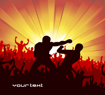 Advertising banner for martial artsのイラスト素材