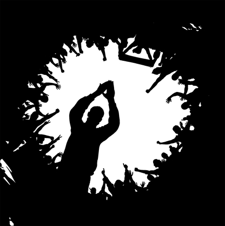 Advertising poster for sports championships and music concertsのイラスト素材