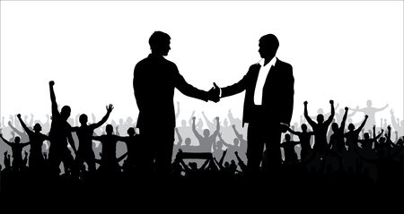 Vector illustration of business or politics communityのイラスト素材