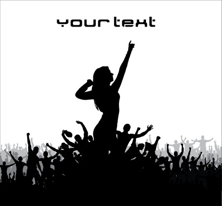 dancing girlのイラスト素材