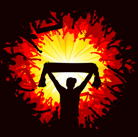 Advertising poster for sports championships and music concertsのイラスト素材