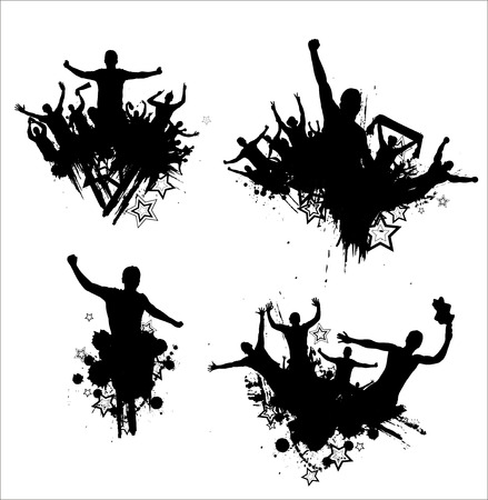 Cloud from the crowdのイラスト素材