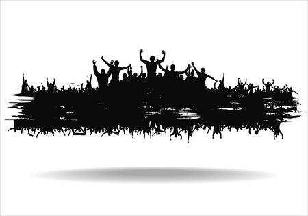 Cloud from the crowdのイラスト素材