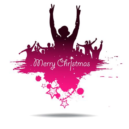 Merry christmas background.のイラスト素材