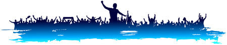 Cool blue Background for sporting events and concerts.のイラスト素材
