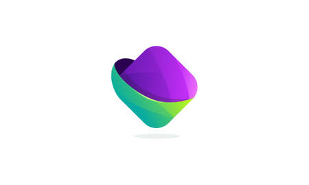 purple and green gps icon design make cool colorのイラスト素材
