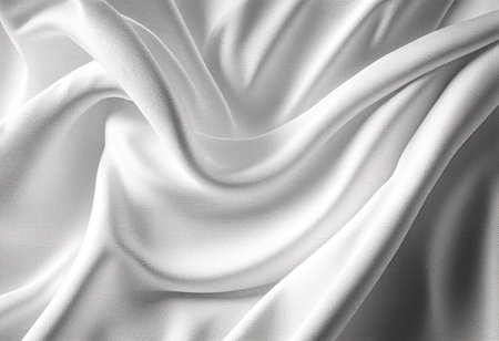 white satin fabric texture background with copy space for text or image generative aiの素材