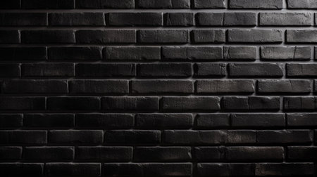 Black brick wall background. Black brick wall texture. Black brick wall backgroundの素材