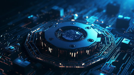 Stressed businessman working late at night in office. Toned imageの素材