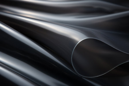 Close-up of a rolled sheet of metal. Abstract background.の素材
