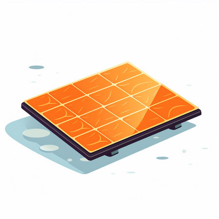 Solar panel isolated on white background. Alternative energy source. Vector illustration.の素材