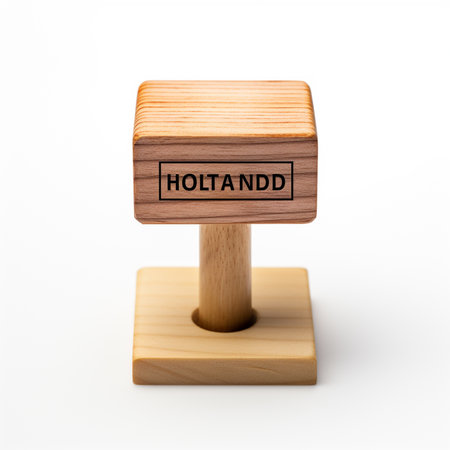Wooden block with the word home isolated on a white background.の素材