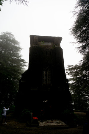 Beautiful outside view of st john in the wilderness church in Dharamshala.のeditorial素材
