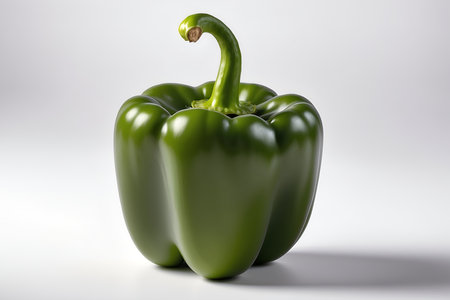 Bell pepper on white background. Close-up.の素材