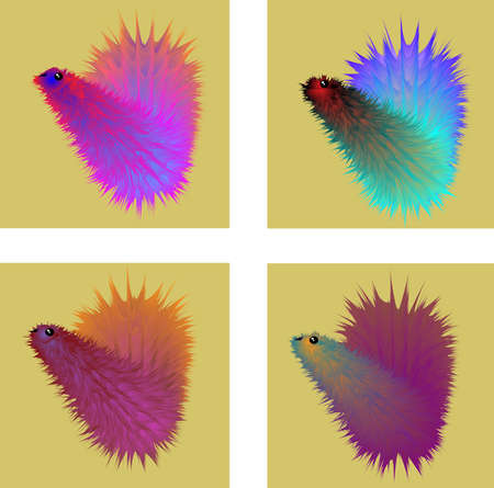 object 3d for wallpaperのイラスト素材