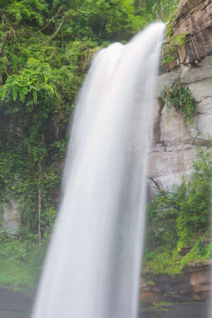 beautiful waterfall in asia.の写真素材