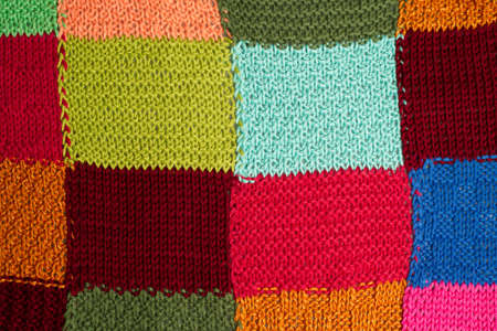 Full Frame Shot Of Multi Colored Patterned Woolen Textile