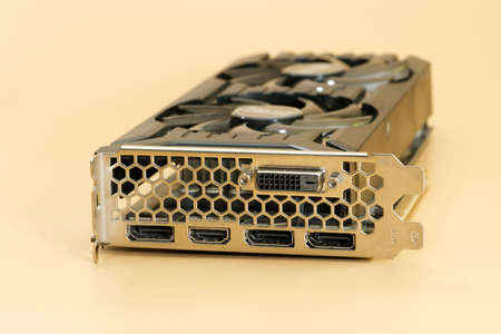 palit dual nvidia geforce gtx 1060 video card used back side view