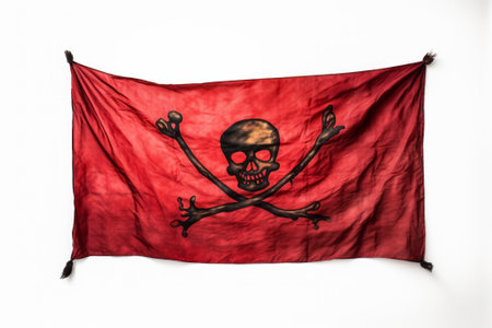 Unleash your inner pirate with this captivating stock illustration! Discover the adventurous spirit of the high seas in this Generative AI masterpiece.の素材