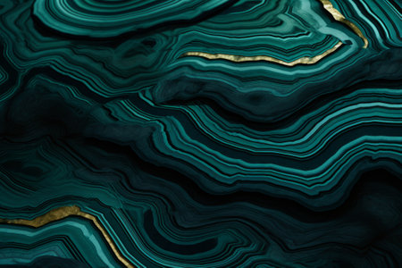 Captivating malachite abstract texture created with Generative AI.の素材