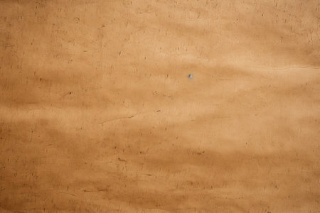 Discover the warmth of handcrafted charm on a textured brown paper background, Generative AIの素材