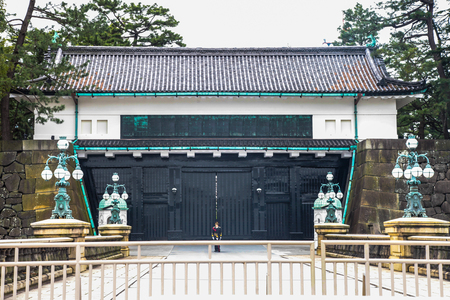 Tokyo Imperial Palace on March 31, 2017 | Japan travel with history landmarkのeditorial素材