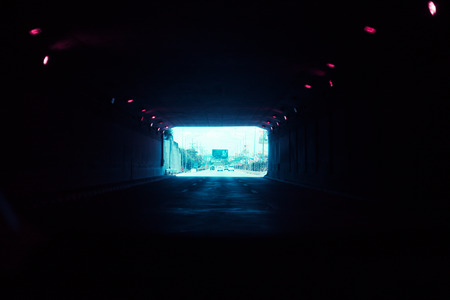 Car tunnel road way at Thailand on May 9, 2017 | Street drive transportationのeditorial素材