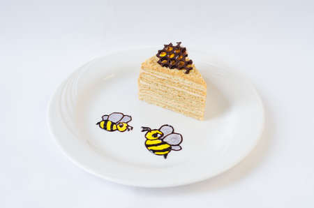 a sweet dessert, slices of cakeの写真素材