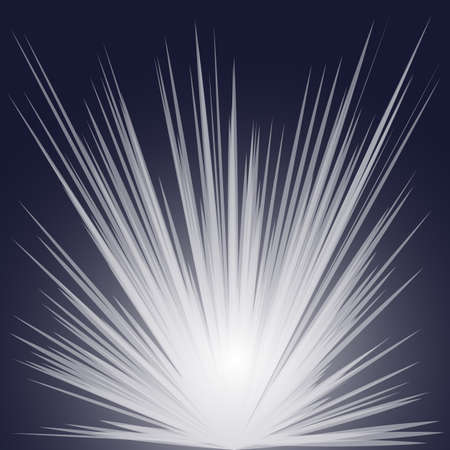 effect of the explosion, the flash. vector illustrationのイラスト素材