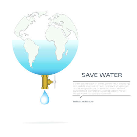 World water day. Ecology concept. Save water conceptのイラスト素材