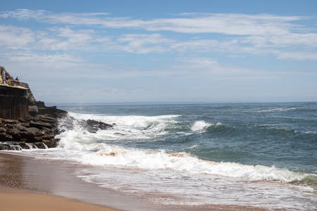 Parede, Portugal. Photo of the Atlantic oceanの写真素材