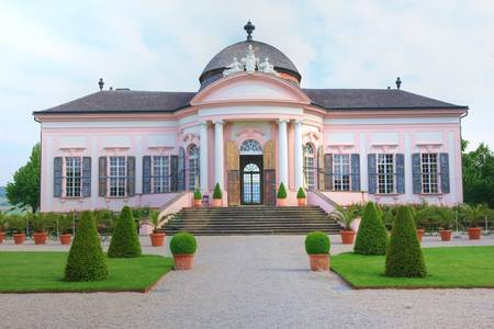 Garden pavillion at Melk Abbey, lower Austriaの写真素材