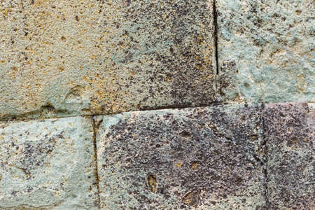 Inca engineering tehnique at Ingapirca Ecuadorの写真素材