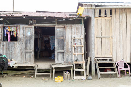 Santa Rosa, Ecuador - 26 July 2015: Misery And Poor Living Condition As Seen In Santa Rosa On July 26, 2015のeditorial素材