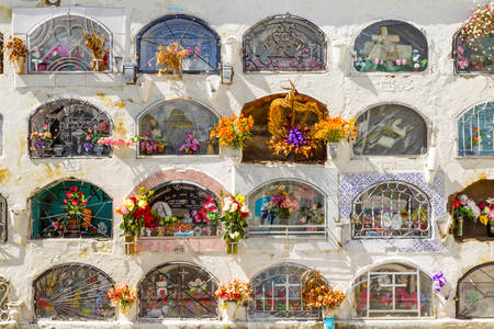 Unusually Overlapped Graves In North Of Ecuador Carchi Provinceの写真素材