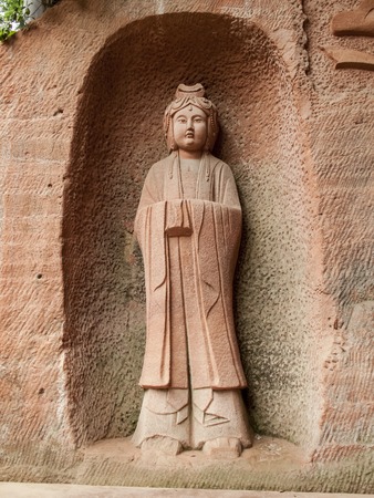 Dazu Rock Carvings in Chinaの写真素材