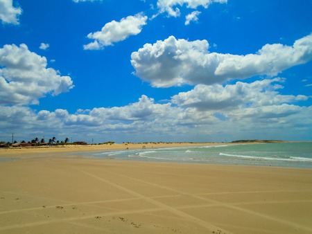 Scenic view of the beach of Galinhos, Brazil