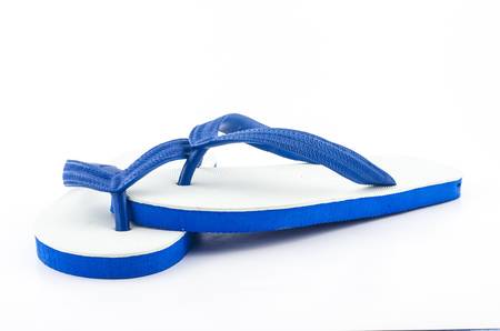 white blue slipperの写真素材