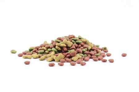 dog food isolated on white backgroundの写真素材