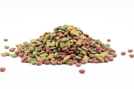dog food isolated on white backgroundの写真素材